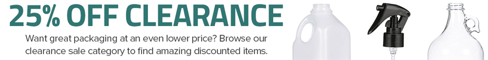 For a limited time, get 25% OFF Clearance items. Want great packaging at an even lower price? Browse our clearance sale category to find amazing discounted items.