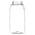 32 oz Clear PET Plastic Oblong Jar - 63-400 Neck Finish - Front View