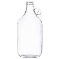 0.5 Gallon Clear Glass Handleware Jug 38-405 Neck Finish - Front View