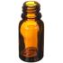 10 ml Amber Glass Dropper Bottle 18 mm Neck Finish-Front View