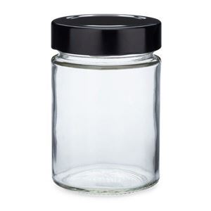 11 oz Clear Glass Straight Sided Jar 70 mm Lug Neck Finish-Front View
