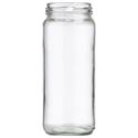 12 oz Clear Glass Jar 58-2020 Lug Neck Finish-Front View