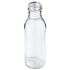 12 oz Clear Glass Straight Sided Bottle 38-2000 Lug Neck Finish-Top View
