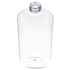 16 oz Clear PET Cosmo Oval Bottle 28-410 Neck Finish-Top View