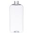 16 oz Clear PET Cosmo Oval Bottle 28-410 Neck Finish-Front View