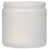16 oz Natural HDPE Straight Sided Jar 89-400 Neck Finish-front View