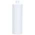 16 oz White HDPE Cylinder Round Bottle 24-410 Neck Finish-Front View