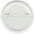 16 oz White HDPE Cylinder Round Bottle 24-410 Neck Finish-Bottom View