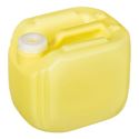 2.5 Gallon Translucent Yellow HDPE RT Series Jug 63 mm Neck Finish-Front View
