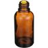 30 ml Amber Glass Dropper Bottle 18 mm Neck Finish-Front View