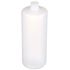 32 oz Natural HDPE Cylinder Round Bottle 28-410 Neck Finish-Side View