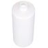 32 oz Natural HDPE Cylinder Round Bottle 28-410 Neck Finish-Side View