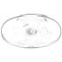 4 oz Clear PET Cosmo Oval Bottle 20-410 Neck Finish-Bottom View