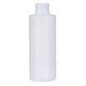 4 oz Natural HDPE Cylinder Round Bottle 24-410 Neck Finish-Front View