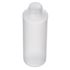 4 oz Natural HDPE Cylinder Round Bottle 24-410 Neck Finish-Side View