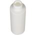4 oz White HDPE Cylinder Round Bottle 24-410 Neck Finish-Side View