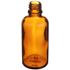 50 ml Amber Glass Dropper Bottle 18 mm Neck Finish-Front View