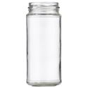 8 oz Clear Glass Jar 53-2020 Lug Neck Finish-Front View