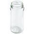 8 oz Clear Glass Jar 53-2020 Lug Neck Finish-Front View