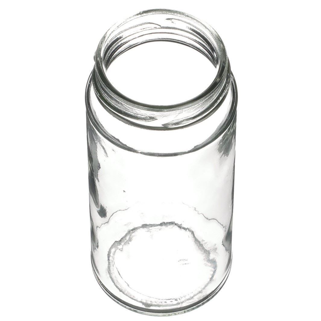 8 oz Clear Glass Round Jar (Lug Finish)