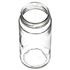 8 oz Clear Glass Straight Sided Jar 53 mm Lug Neck Finish-Front View