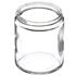 8 oz Clear Glass Straight Sided Jar 70 mm Lug Neck Finish-Side View