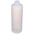 8 oz Natural HDPE Cylinder Round Bottle 24-410 Neck Finish