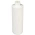 8 oz White HDPE Cylinder Round Bottle 24-410 Neck Finish-Side View