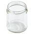9 oz Clear Glass Jar 70-2030 Lug Neck Finish-Front View