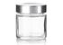 9 oz Clear Glass Straight Sided Jar 70 mm Lug Neck Finish-Front View