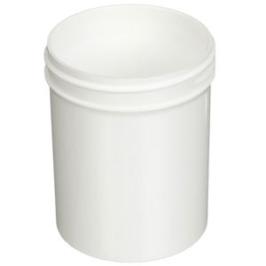 Picture of 4 oz White PP Straight Sided Jar 58-400 Neck Finish, Round Base