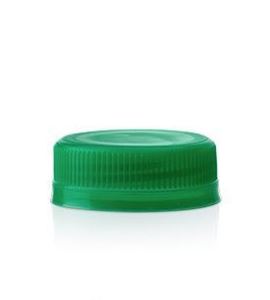 38 mm Green DBj Tamper Evident Closure (Front View)