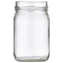 Picture of 12 oz Clear Glass Jar 70-2035 Lug Neck Finish, Round Base
