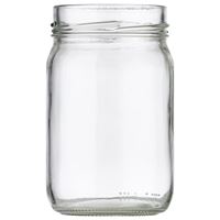 Picture of 12 oz Clear Glass Jar 70-2035 Lug Neck Finish, Round Base